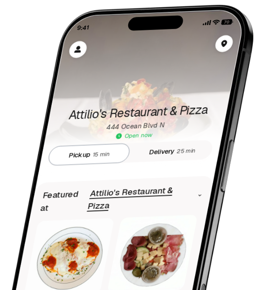 Attilio's Restaurant & Pizza app preview